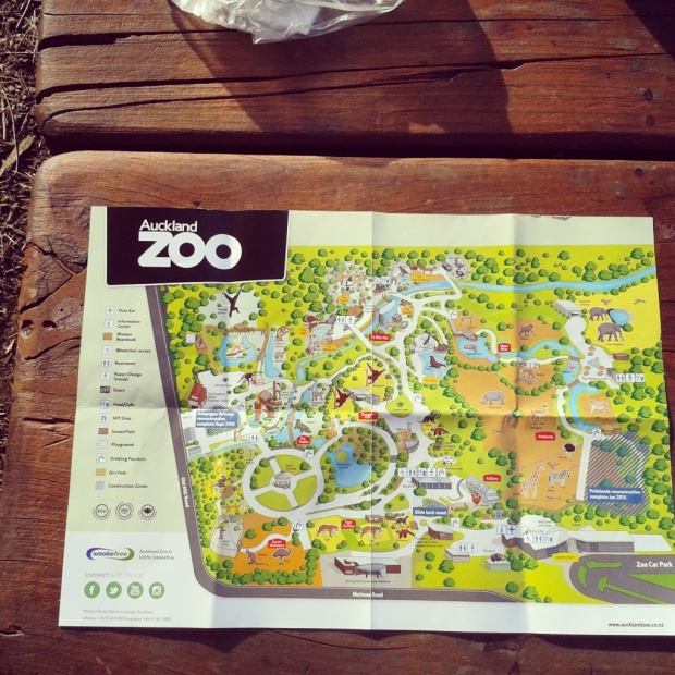 Auckland Zoo, map