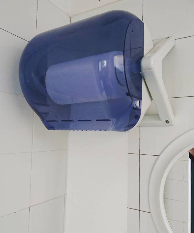 Riomaggiore, toilet interior, paper holder