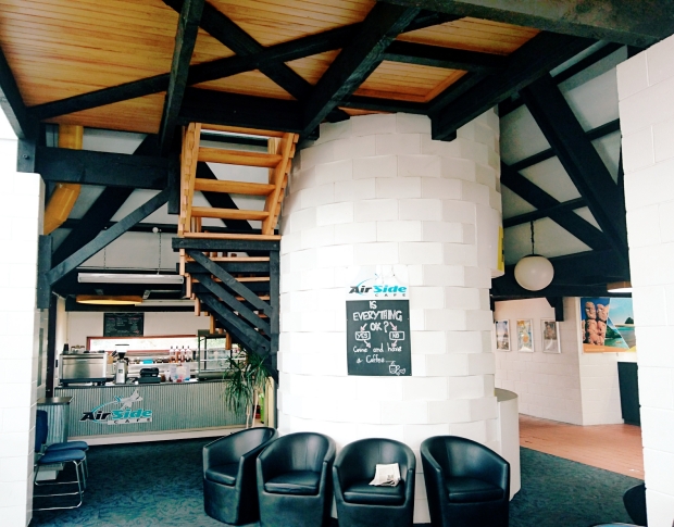 Whakatane Airport, internal entrance, stairwell 