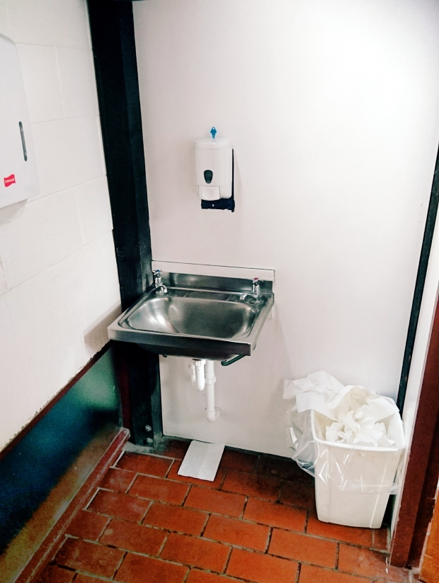 Whakatane Airport, internal, disabled access toilets, sink